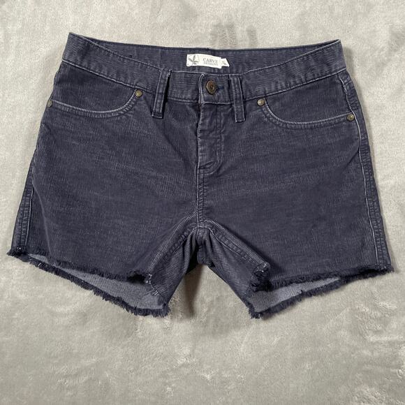 Carve Designs Shorts Womens 0 Blue Corduroy Cut Off Classic Casual Beach Coastal - Picture 1 of 9